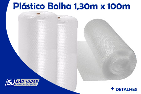 Plástico Bolha 1,30m x 100m